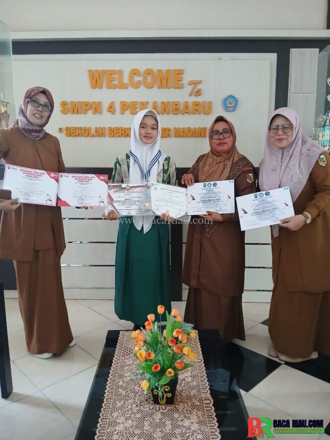 
					Naura, Siswi SMPN 04 Pekanbaru, Wakili Riau di Pelatnas Jakarta