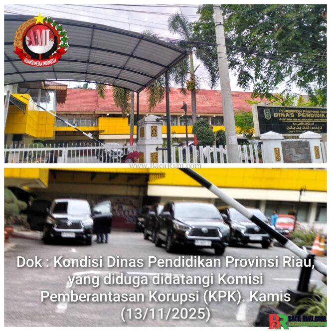 
					Tim KPK Datangi Dinas Pendidikan Riau, Pagar Dikunci dan Wartawan Tak Boleh Masuk