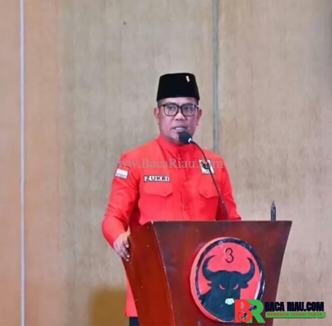 
					Terpilih Lewat Konfrensi Daerah (Konferda) PDIP Provinsi Riau, Zukri Misran Kembali Dipercaya Pimpin DPD PDI-P Riau