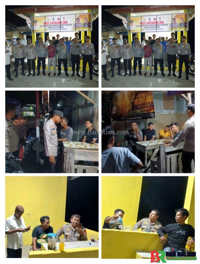 
					Polres Kampar Gelar Sambang Pos Kamling, Wakapolres: Cintai Alam, Jaga Harkamtibmas Jelang Akhir Tahun, Warga Antusias