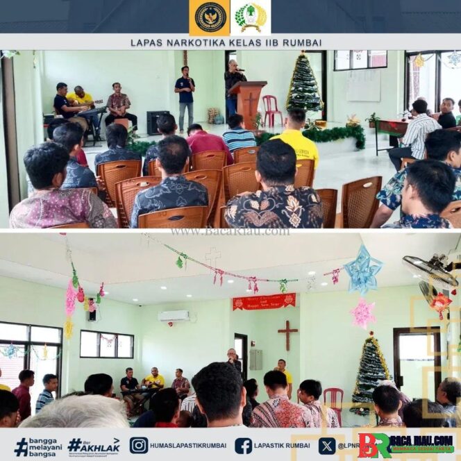 
					WBP Lapas Narkotika Kelas IIB Ikuti Ibadah Gereja dengan Khidmat sebagai Sarana Pembinaan Kerohanian