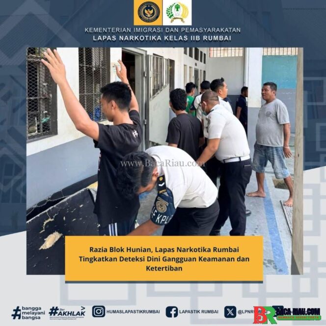 
					Razia Blok Hunian, Lapas Narkotika Rumbai Tingkatkan Deteksi Dini Gangguan Keamanan dan Ketertiban
