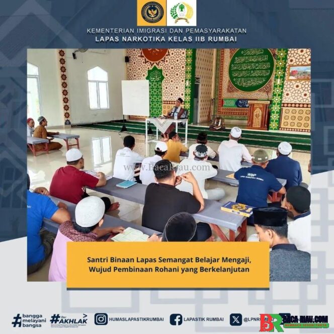 
					Santri Binaan Lapas Semangat Belajar Mengaji, Wujud Pembinaan Rohani yang Berkelanjutan