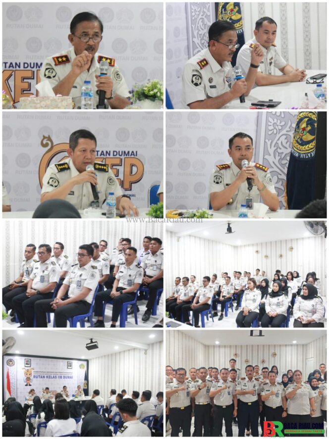 
					KANWIL DITJENPAS RIAU TEGASKAN KOMITMEN ZERO NARKOBA DAN HANDPHONE ILEGAL DI LAPAS DAN RUTAN