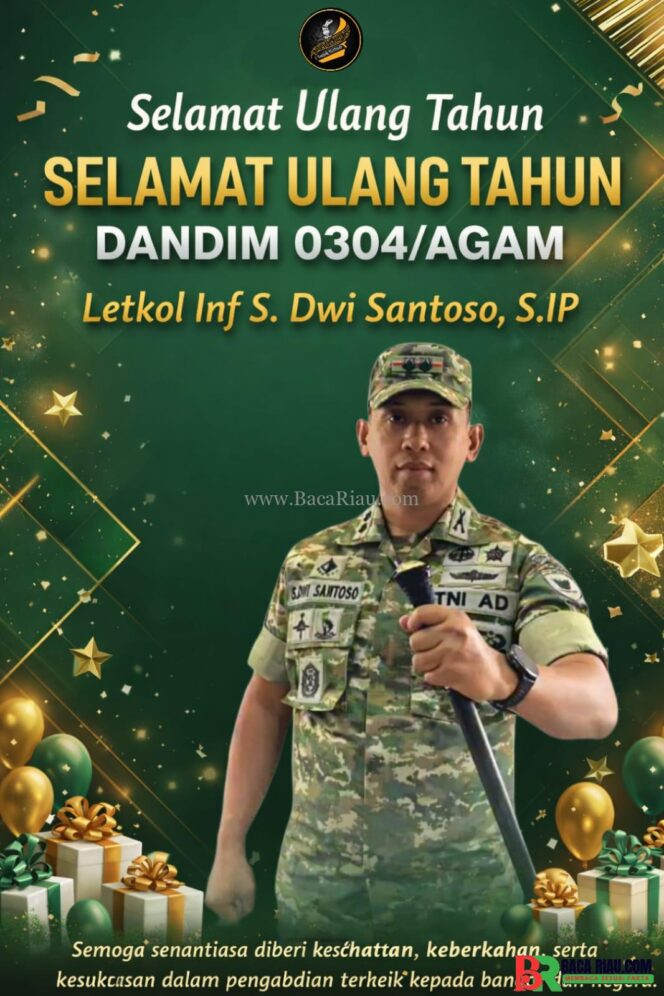 
					Yayasan Tanjak Bertuah Riau Berikan Ucapan Selamat Ulang Tahun Dandim 0304/Agam