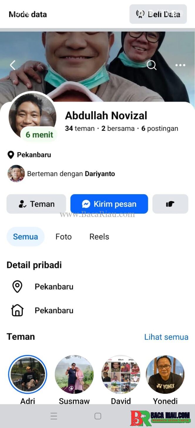 
					Klarifikasi Abdullah Novrizal: Foto dan Akun Digunakan Sindikat Penipuan di Media Sosial dan WhatsApp