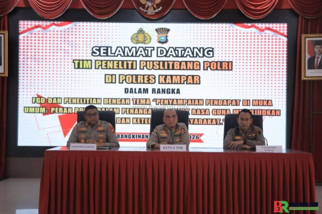 
					Sinergi Polres Kampar dan Puslitbang Polri Perkuat Penanganan Unjuk Rasa