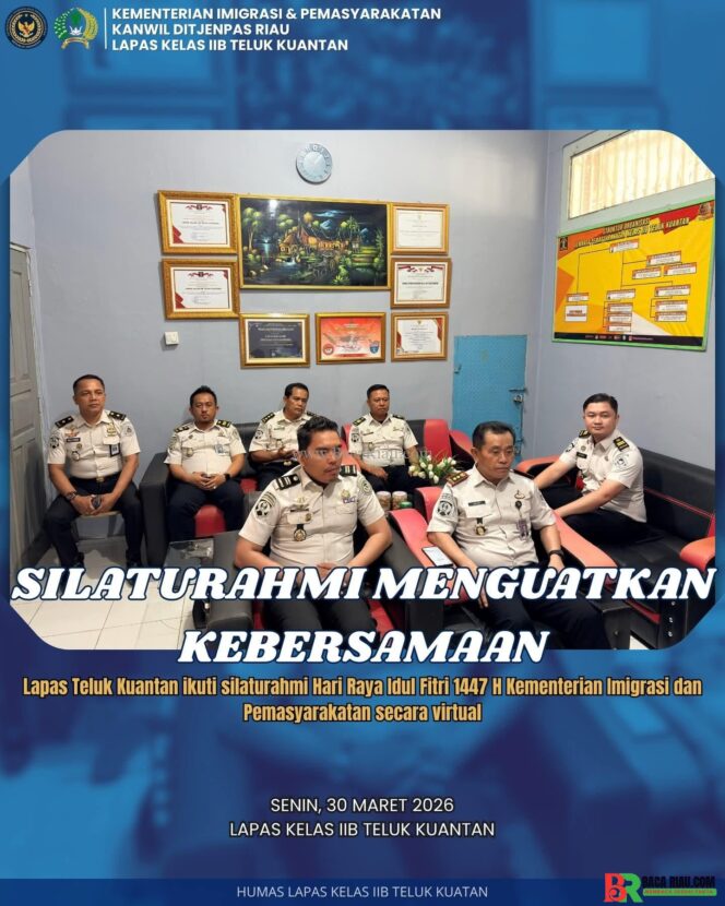 
					Silaturahmi Idul Fitri 1447 H, Lapas Teluk Kuantan Perkuat Soliditas dan Komitmen Pelayanan