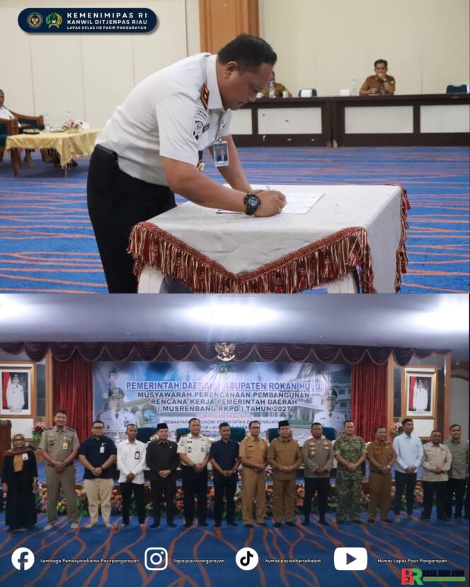 
					Sinergi Forkopimda, Kalapas Pasir Pangarayan Hadiri Pembukaan Musrenbang RKPD Kabupaten Rokan Hulu Tahun 2027