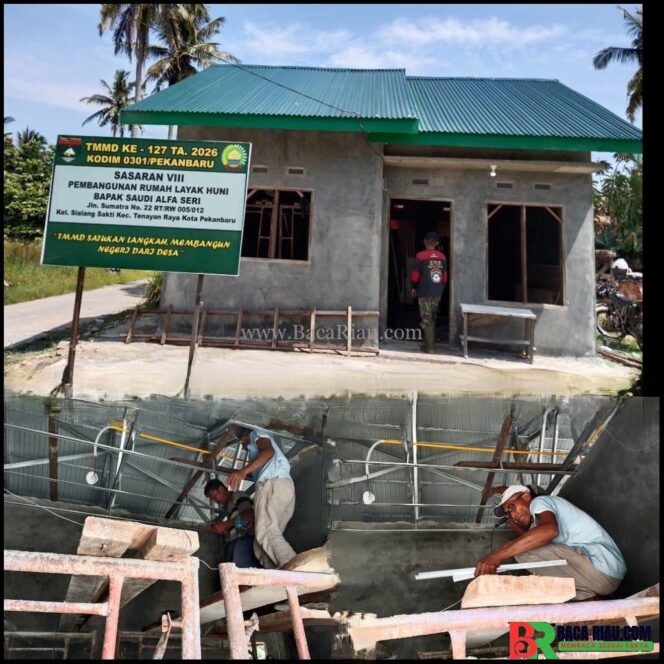 
					Progres RTLH Bapak Saudi Alfa Seri Capai 82 Persen, Satgas TMMD Lanjutkan Pemasangan Rangka Plafon