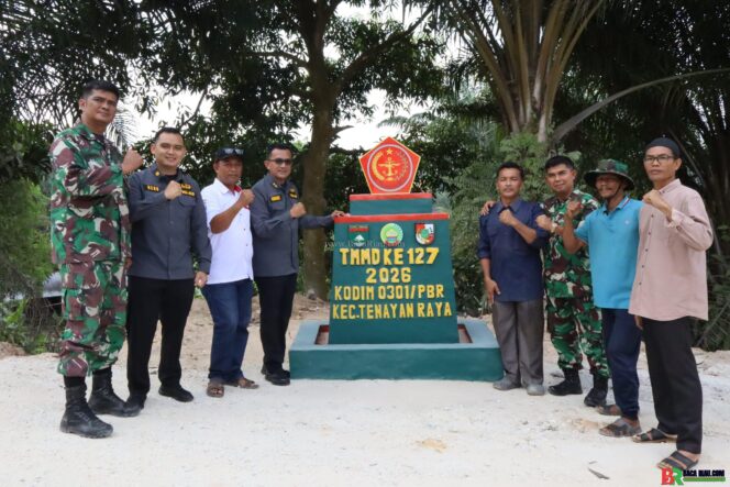 
					Tim Dinas Penerangan Angkatan Darat Tinjau Lokasi TMMD Ke-127 Kodim 0301/Pekanbaru