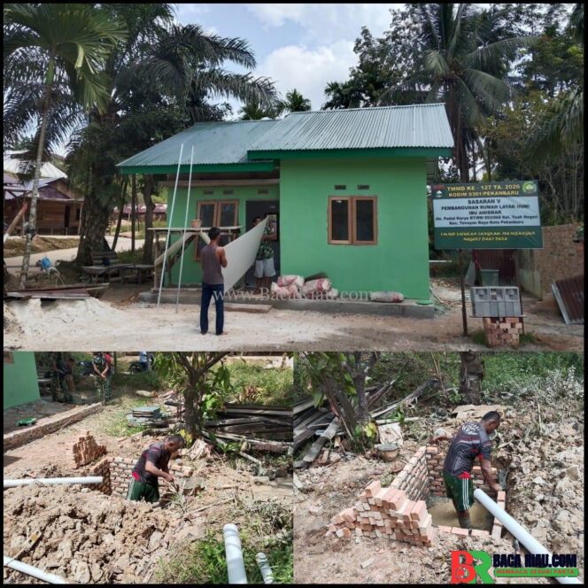 
					Satgas TMMD ke-127 Kodim 0301/Pekanbaru Kebut Pembangunan RTLH Ibu Anismar, Progres Capai 90 Persen