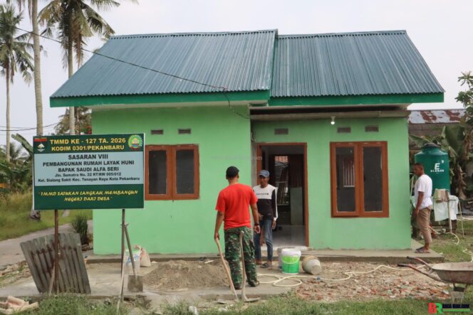 
					Progres 98 Persen, RTLH Milik Saudi Alfa Seri Hampir Rampung Jelang Penutupan TMMD ke-127