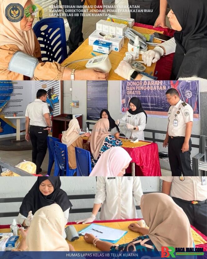 
					Lapas Teluk Kuantan Gelar Cek Kesehatan Gratis bagi Pengunjung dalam Rangka Hari Bakti Pemasyarakatan ke-62