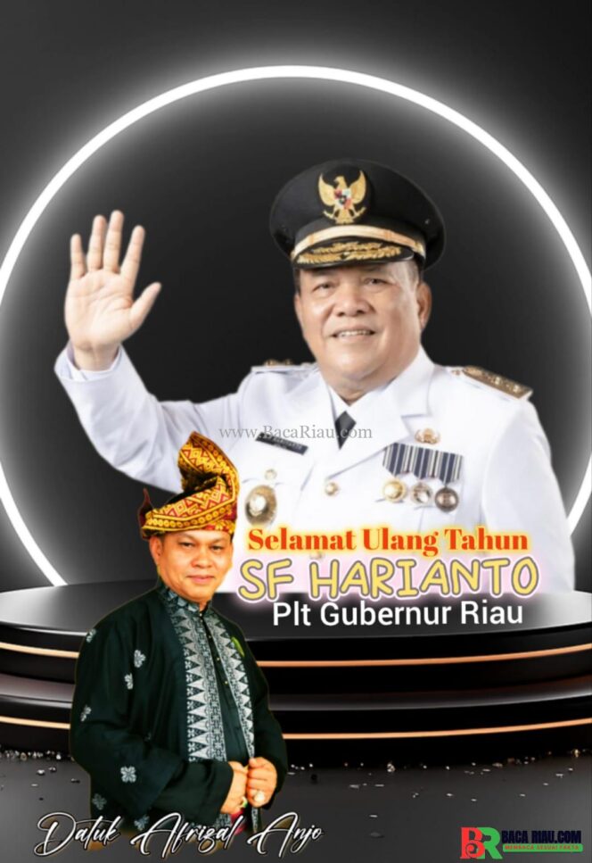 
					Penggawa Melayu Riau Berikan Ucapan Selamat Ulang Tahun untuk Plt Gubernur Riau, SF Harianto