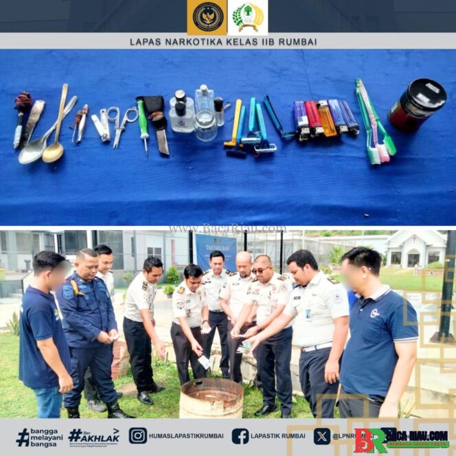 
					Perketat Pengawasan, Lapas Narkotika Rumbai Sikat Peredaran Terlarang Lewat Razia dan Tes Urine