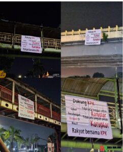 Spanduk Perlawanan Korupsi Bergema di Pekanbaru, Masyarakat Riau Desak Hukum Tegak Tanpa Pandang Bulu