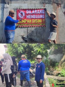 Sinergi Lurah, LPS, Mahasiswa KKN UNRI dan Warga Tertibkan Sampah Ilegal di Tirta Siak