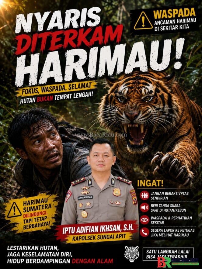 
					Kapolsek Sungai Apit Ungkap Kronologi Hari Harianto Selamat dari Cengkeraman Harimau Sumatra